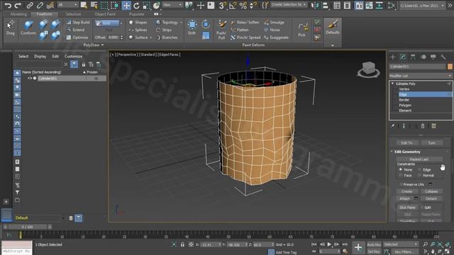 Create Basketball net , modeling Basketball net , Taper Modify , in 3ds max смотреть онлайн