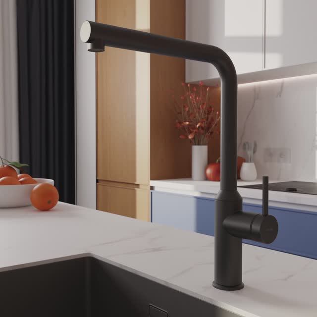 Смеситель для кухни FLAVIS черный (Арт. 68240) смотреть онлайн