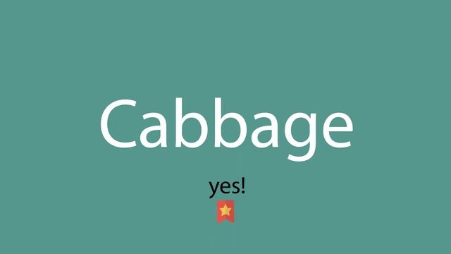Cabbage pronunciation смотреть онлайн