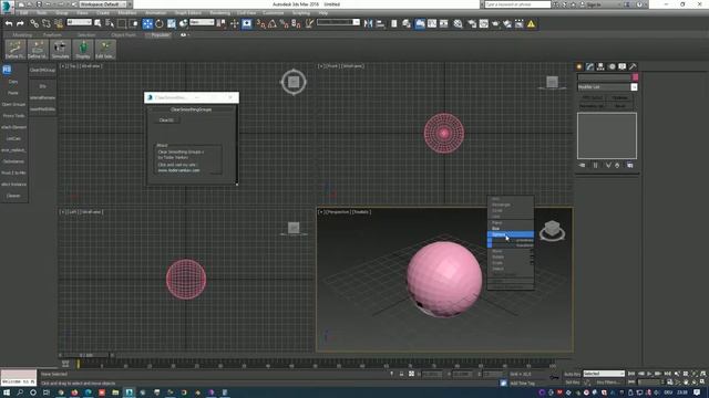 How to use Clear Smoothing Groups Script ( 3ds max video tutorial ) смотреть онлайн