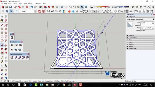 Icosahedron | Islamic patterns | SketchUp смотреть онлайн