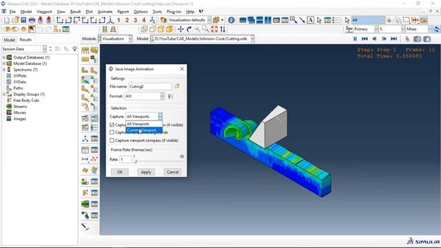 Abaqus Tutorial (Basic): How to make a hight quality video animation of simulation result in abaqus смотреть онлайн