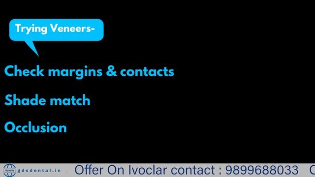 Veneers Bonding Cementation luting Protocol- variolink ivoclar n instructions and guide with steps