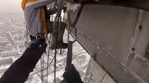 Высотные работы на огромной высоте