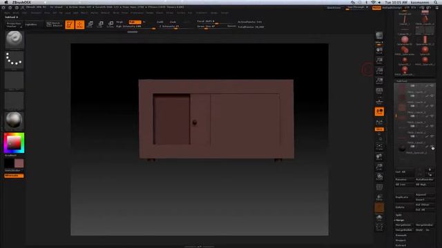 Z-Brush TV Stand смотреть онлайн