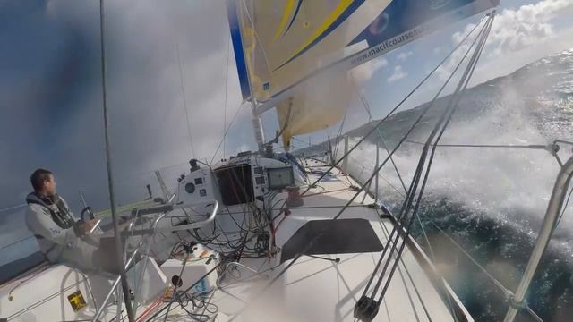 Figaro MACIF in 40 knots with Martin Le Pape смотреть онлайн