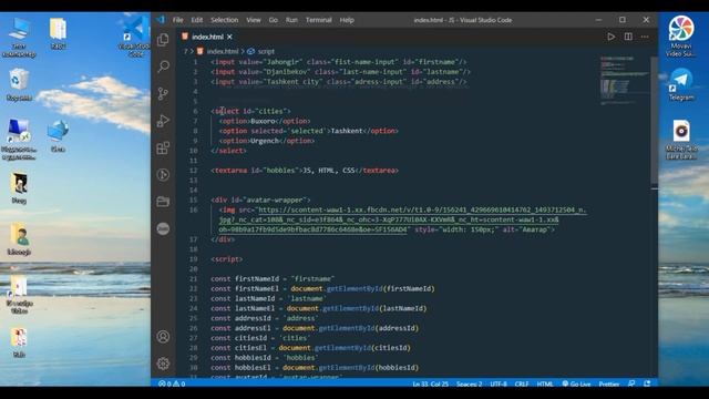 07 JavaScriptJS no'ldan getElementById 3-qism haqida malumot смотреть онлайн