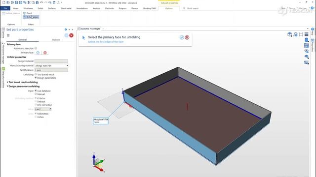 Sheet Metal - Bends & Corners | DESIGNER 2022.0 смотреть онлайн