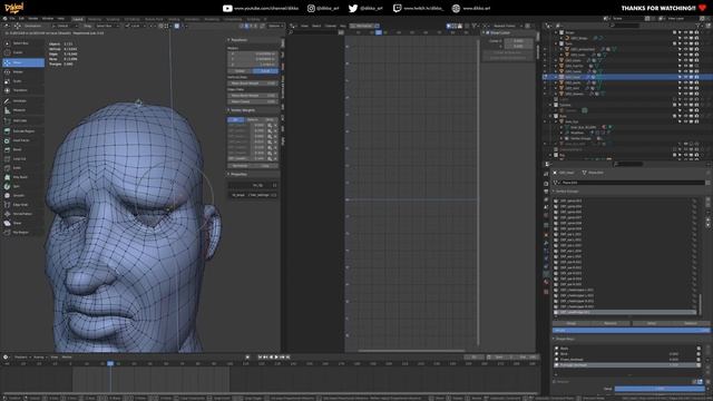 Character Rigging in Blender 10 - Creating Shape Keys for the Face! смотреть онлайн