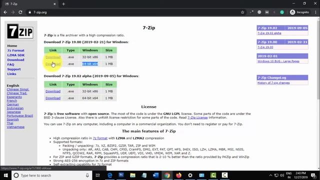 Simple Steps: How to Open .RAR file on Windows 10 with 7-Zip смотреть онлайн