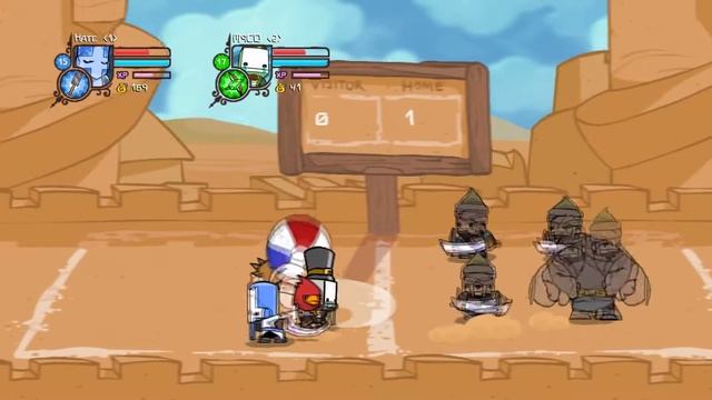 Castle Crashers - Волейбол курящего человека смотреть онлайн