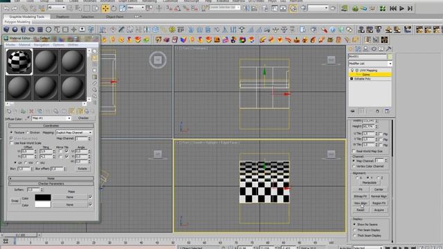 UVW map modifier in 3Ds Max Tutorial смотреть онлайн