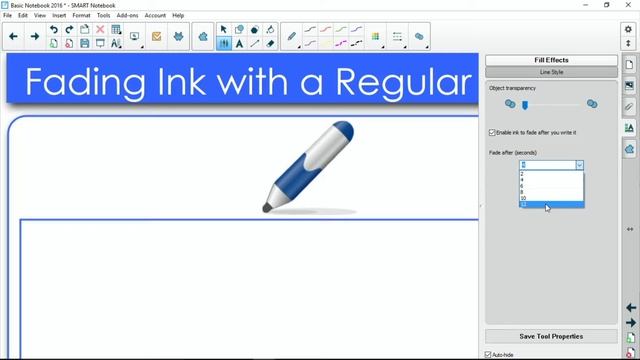SMART Notebook Tutorial: How to Use Fading Ink with a Regular Pen смотреть онлайн