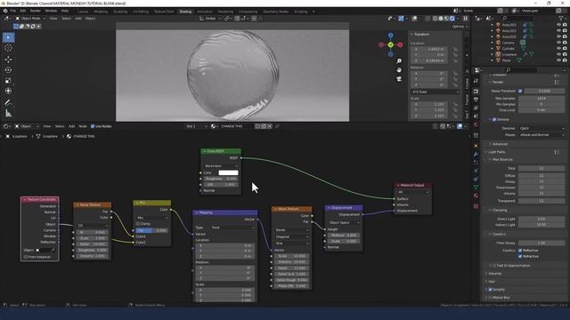 CREATE A PROCEDURAL RIPPLING FLUID MATERIAL FOR BLENDER смотреть онлайн