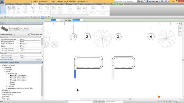 REVIT ÉLECTRIQUE : Comment faire les chemins de câbles et types de services смотреть онлайн