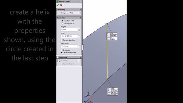 SolidWorks 2014, Tutorial to create a Double Helical Gear, 3D Printing ready! HD смотреть онлайн