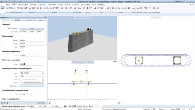 Allplan Visual Scripting - Bridge Bearing смотреть онлайн