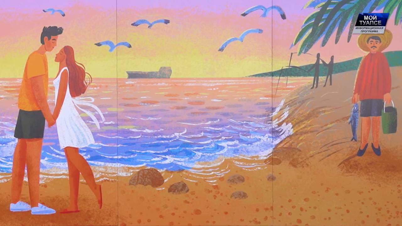 Туапсинский балкерный терминал украсил свое ограждении самой длинной иллюстрацией в России