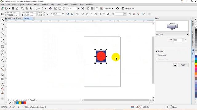 Lens effect in CorelDraw смотреть онлайн