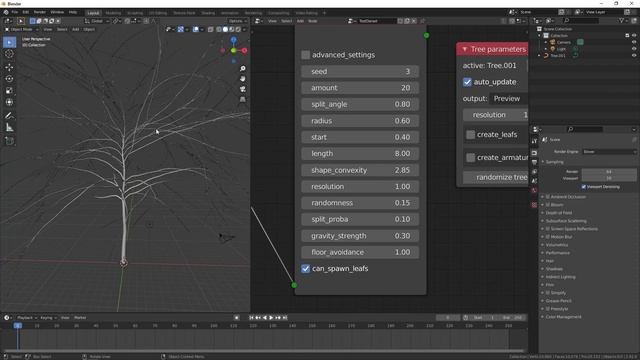 Mtree - Blenderda oson daraxt yasaymiz. Blender darslari. смотреть онлайн