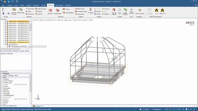 Beam and Shell Modeling with ANSYS Mechanical [Tutorial] смотреть онлайн
