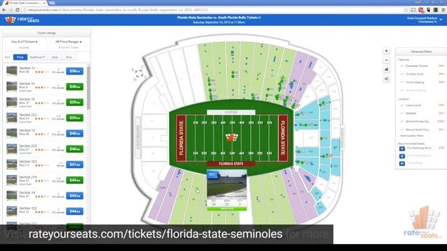 2015 Florida State Ticket Preivew - RateYourSeats.com смотреть онлайн