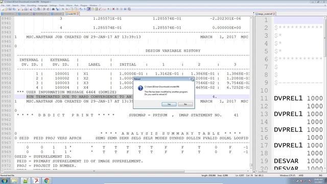 How to run and optimization with MSC Nastran SOL 200 Optimization смотреть онлайн