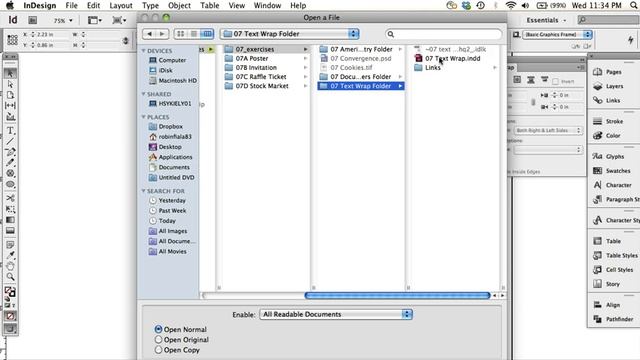 InDesign - Chapter 7 - Homework and Text Wrap Panel смотреть онлайн