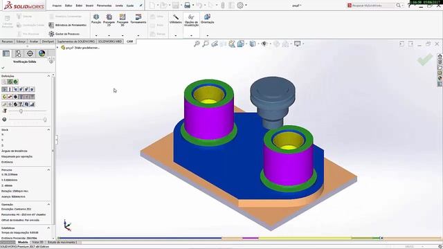 Video 1 minuto SolidWorks HSMWorks 2017. смотреть онлайн