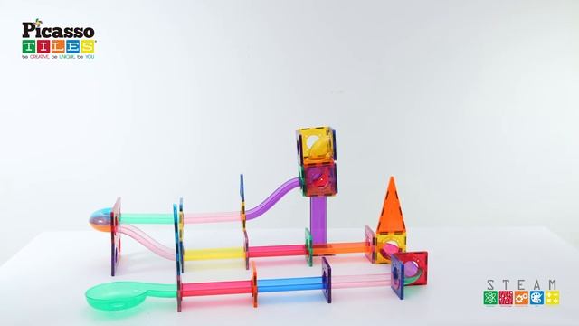 PicassoTiles PicassoToys Magnetic Marble Run DIY Build Ideas Kids Crafts Family Fun Montessori Play смотреть онлайн