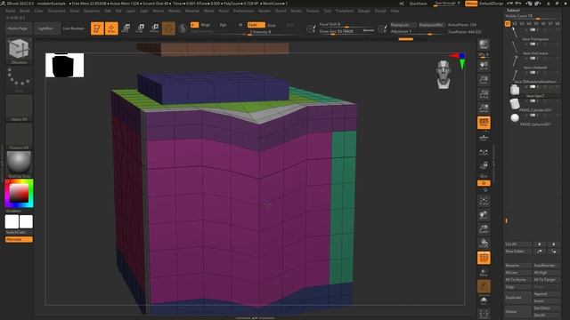 ZBrush - ZModeler Point(Actions) - "Move" смотреть онлайн