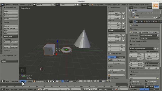 Tutorial Blender - UD04B Panel Vista 3D смотреть онлайн