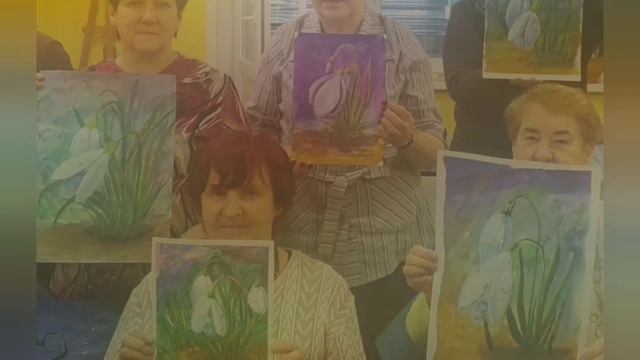 Нарисованные подснежники🎨