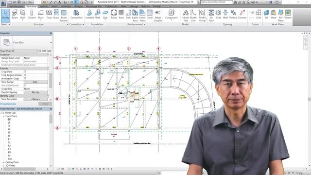 203 Revit exercise model the structural elements and walls National Taiwan University Coursera смотреть онлайн