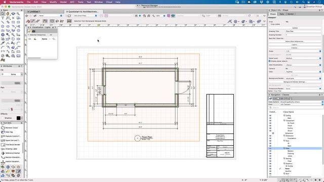 Quickstart to Vectorworks Architect 2 - Creating Drawings смотреть онлайн