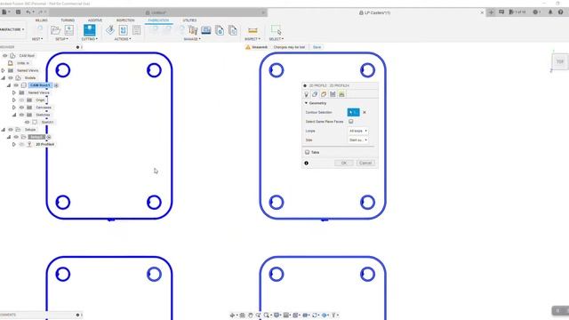 Fusion 360 Quick Tip - Selecting All Contours With Multiple Parts смотреть онлайн