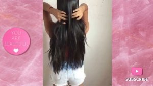 Extremely Long Hair Bun Drop | Super Long Hair Girls on Instagram 🍧 #3