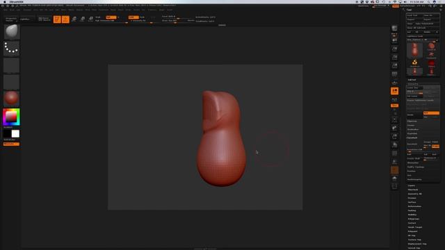 Using Dynamesh in Zbrush смотреть онлайн