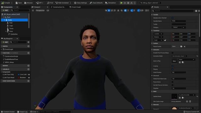 19 | QuickFix | Metahuman hair falls off or doesn't follow animation | Unreal Engine 5 смотреть онлайн