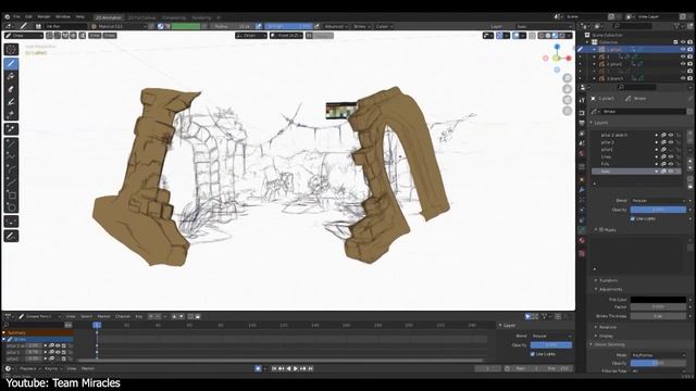 Opentoonz VS Grease Pencil | Blender смотреть онлайн