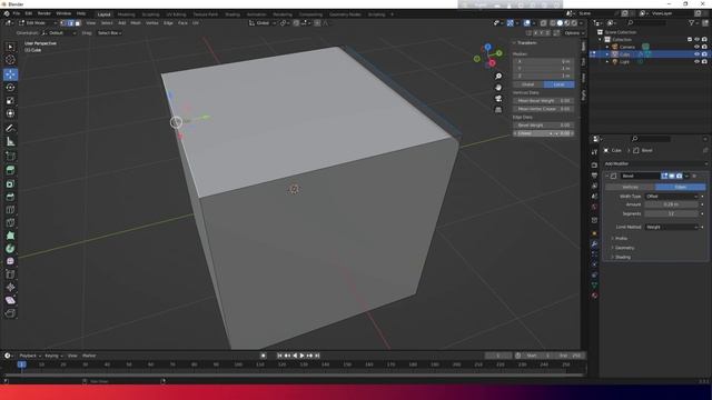 blender bevel modifier ep- 23 blender 3d смотреть онлайн
