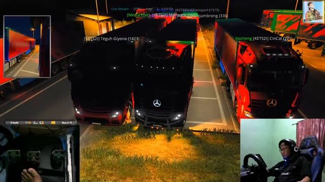 #ets2 #tmp #convoymingguan TMP perdana di ets 1.40 semut merah mercedes смотреть онлайн