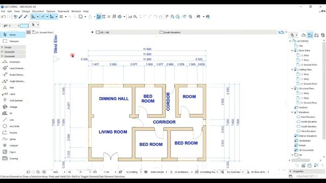 HOW TO PUT AUTOMATIC DIMENSIONING IN ARCHICAD/ HOW TO PUT DIMENSIONS IN ARCHICAD смотреть онлайн