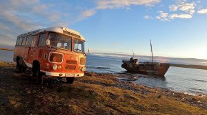 23. АВТОДОМ ПАЗ-3201 ЧУТЬ НЕ СМЫЛО ПРИЛИВОМ В ОКЕАН