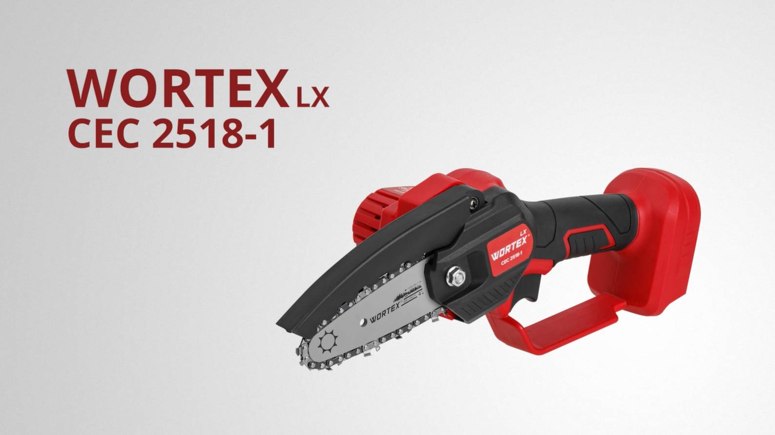 WORTEX LX CEC 2518-1 Аккумуляторная цепная мини-пила смотреть онлайн