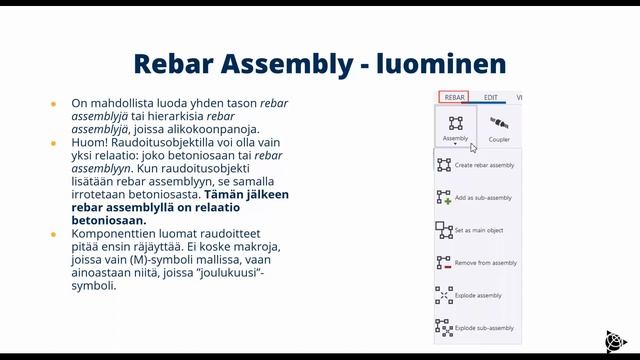 Tekla Structures (FIN) - Rebar Assembly