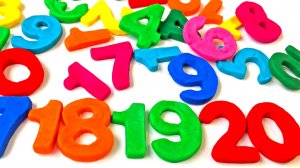 Цифры из пластилина для малышей | Учим цвета с Play Doh | Учимся считать до 20