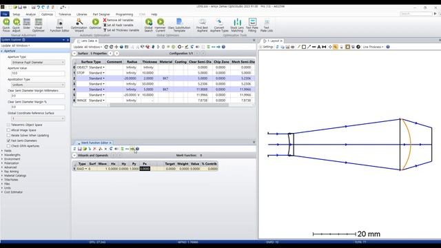 [짤막 광학] Ansys Zemax : 파트 6, Beam Expander 기초 설계 및 최적화 смотреть онлайн