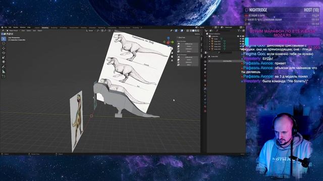 Blender 4.0 . время в блендере 50 часов. Пыжусь что-то сотворить. смотреть онлайн