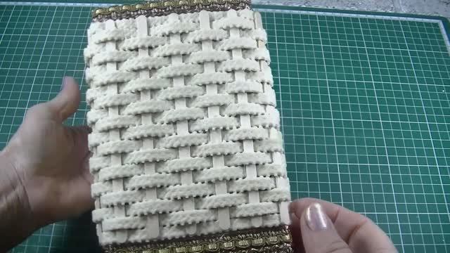 2 Коробки плетённые ковриком ПВХ своими руками . смотреть онлайн